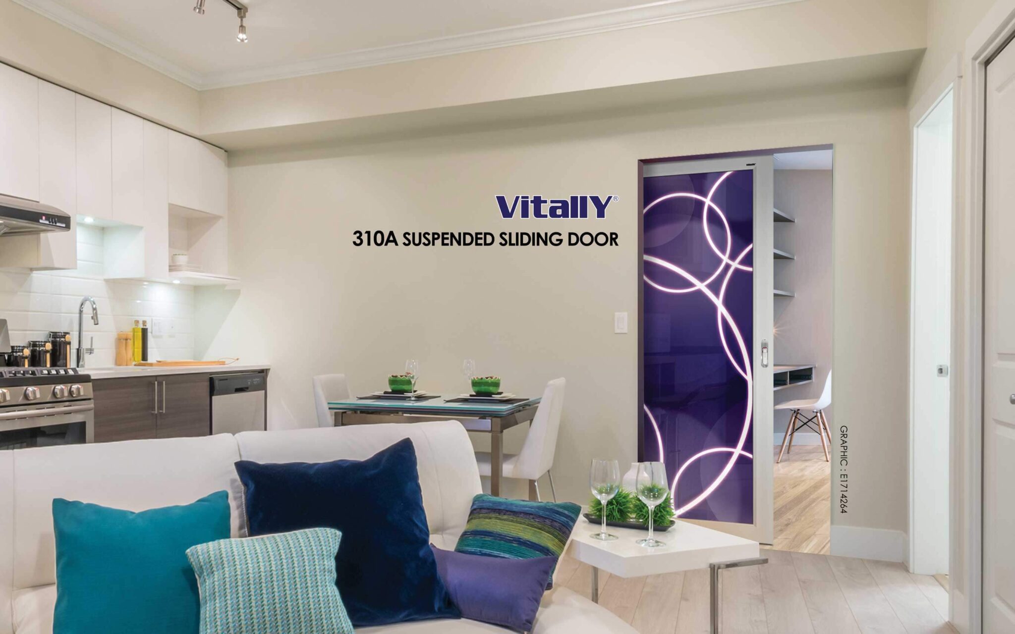 Suspended Sliding Aluminium Door 310A Vitally Sdn Bhd