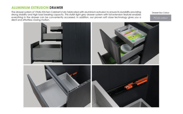 aluminium storage drawers