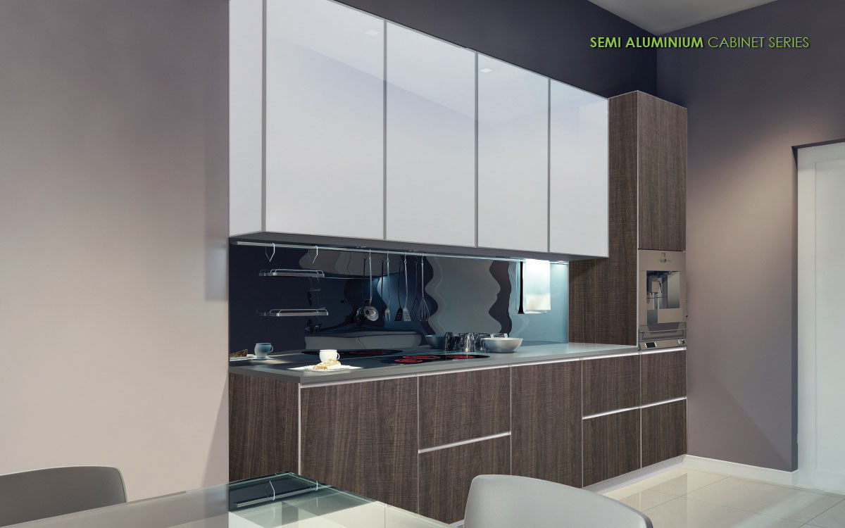 Semi Aluminium Cabinet Series For Kitchen - Vitally